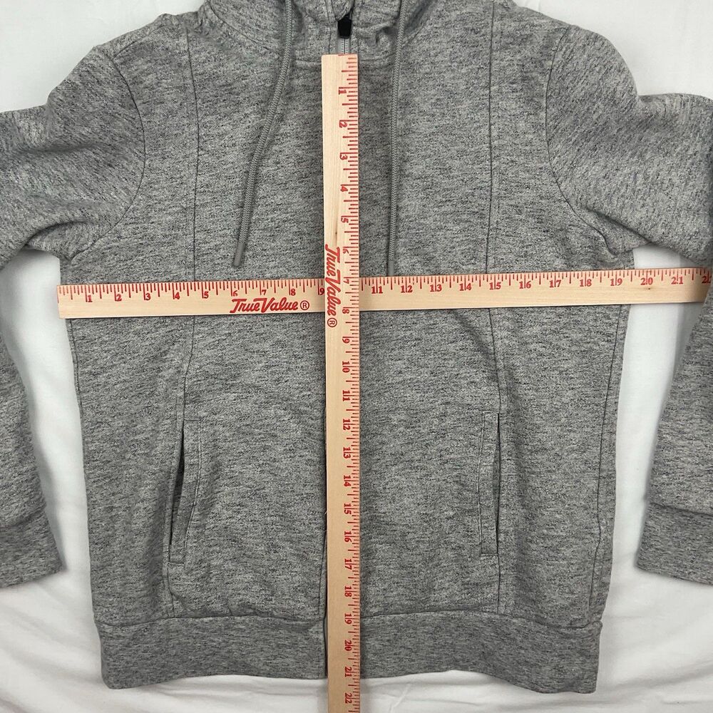Figs Fleece Zip Hoodie‎ Gray Small Full Zip Sweatshirt Nursing Uniform Cozy Warm - Picture 2 of 8